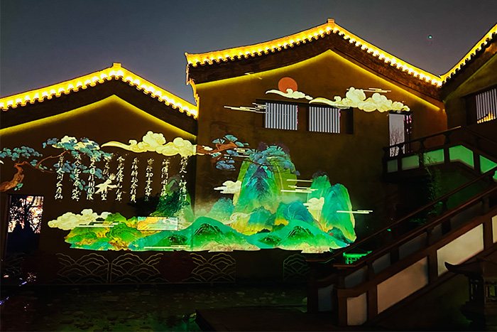 景區(qū)古建筑全息投影